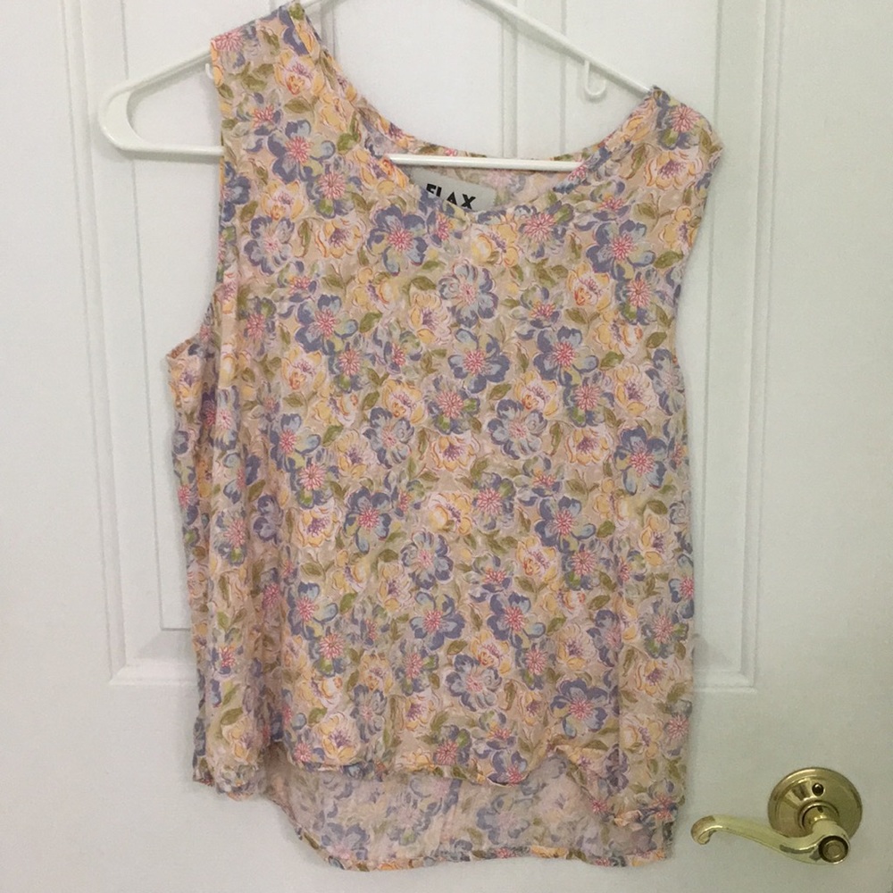 Floral tank top (worn once)
